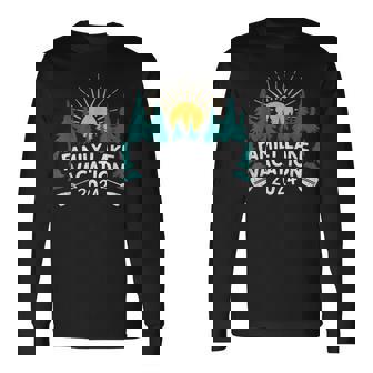Family Lake Vacation 2024 Trip Family Weekend Camping Crew Long Sleeve T-Shirt - Monsterry