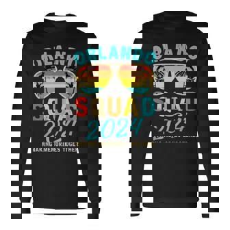 Family Vacation 2024 Orlando Friends Group Vacation Matching Long Sleeve T-Shirt - Thegiftio UK
