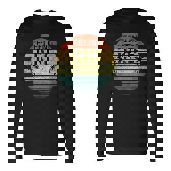 Feeling Irie Retro Sunset Jamaica Reggae Rasta Long Sleeve T-Shirt - Thegiftio