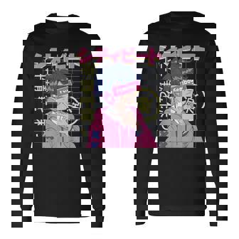 Femboy Otaku Japonais Esthétique Pastel Anime Crossdressing T-shirt à manches longues - Cadeauxyz