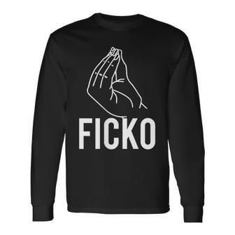 Ficko Hand Sign Italian Gesture Langarmshirts - Geschenkecke