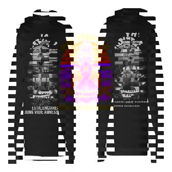 Her Fight Is My Fight Domestic Violence Awareness Retro Long Sleeve T-Shirt | Mazezy