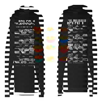 Filipino Food 101 Popular Pinoy Food Cool Filipino Long Sleeve T-Shirt - Monsterry