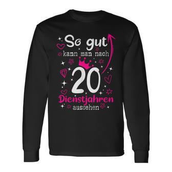 Firmenjubiläum 20 Jähriges Dienstjubiläum 20 Years Anniversary S Langarmshirts - Geschenkecke