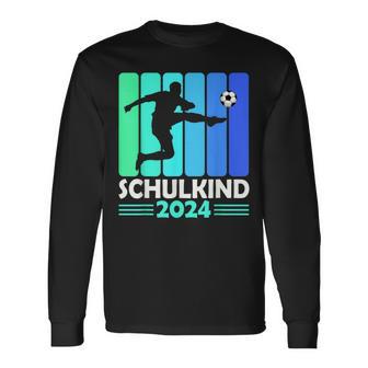 First Day Of School Schulkind 2024 Schulanfang Junge Fussball Langarmshirts - Geschenkecke