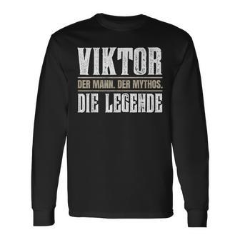 First Nameiktor Nameiktor Langarmshirts - Geschenkecke