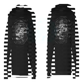 Fishing Outdoor Nature Wildlife Fish Fisherman Graphic Long Sleeve T-Shirt - Thegiftio