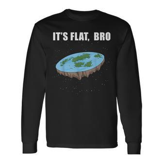 Flat Earth Die Erde Ist Flach Erde Disk Langarmshirts - Geschenkecke