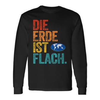 Flat Earth Society Die Erde Ist Flat Erd Langarmshirts - Geschenkecke