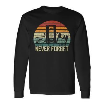 Never Forgetintage Cassette Tapehs Retro Langarmshirts - Geschenkecke