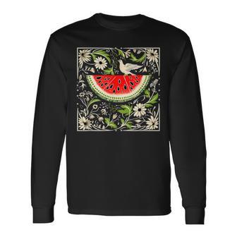 Free Palestine Fruit Watermelon Card Langarmshirts - Geschenkecke