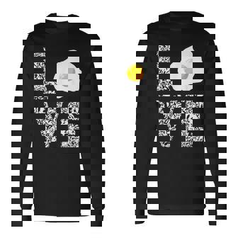 Fried Egg Breakfast Eggs Chicken Egg Yolk Scrambled Egg Food Long Sleeve T-Shirt - Monsterry