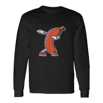 Bratwurst Wurst Sausage Red Hot Dog Dabbing Langarmshirts - Geschenkecke