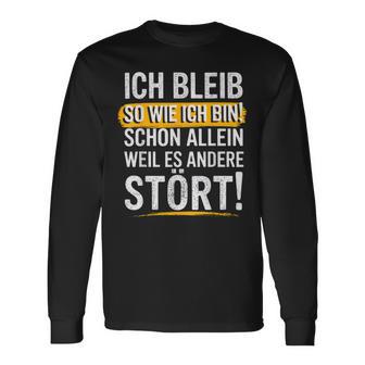 Christmas Ich Bleib So Wie Ich Bin Bin Ich Bleib Langarmshirts - Geschenkecke