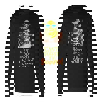 Swamped Quote 'Can't Today I'm Swamped' Long Sleeve T-Shirt | Mazezy