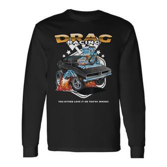 Drag Racing Motor Racing Mechanism Dragster Langarmshirts - Geschenkecke