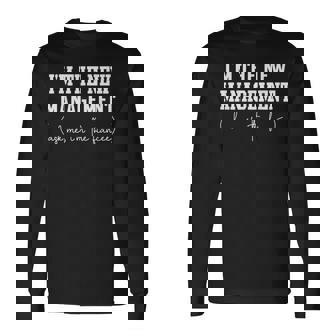 Fiancee Engagement Party I'm The New Management Long Sleeve T-Shirt | Seseable CA