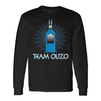 Greek Schnapps Greece Team Ouzo Langarmshirts - Geschenkecke