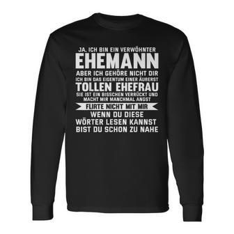 Ja Ich Bin Ein Schöhnter Ehemannalentine's Day Slogan Langarmshirts - Geschenkecke