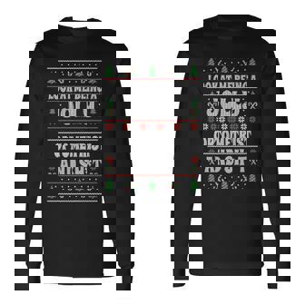 Optometrist Ugly Christmas Eye Doctor Xmas Long Sleeve T-Shirt - Monsterry