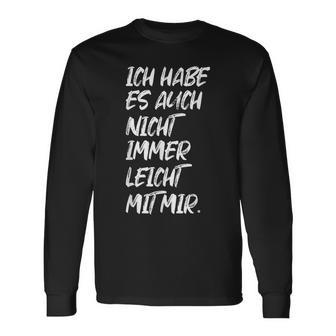 Quote Ironie Nicht Leicht Mir Mir Selber Langarmshirts - Geschenkecke