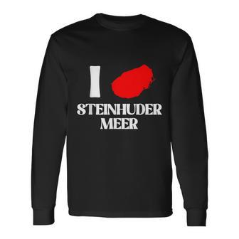 Saying Hannover Hagenburg I Love Steinhuder Meer Langarmshirts - Geschenkecke