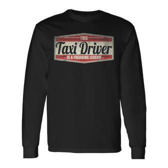 Sayingintage Taxi Driver Langarmshirts - Geschenkecke