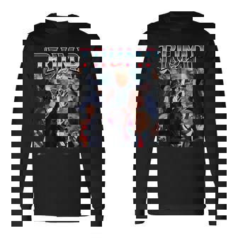 Trump 2024 Campaign 90S Rap Trendy Bootleg Style Long Sleeve T-Shirt | Seseable CA