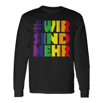 Gegen Rassismus Und Gegen Rechts Wir Sind Mehr Langarmshirts - Seseable