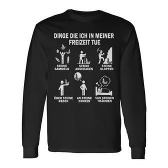 Geologist Dinge Die Ich In Mein Freizeit Tue Geology Langarmshirts - Geschenkecke