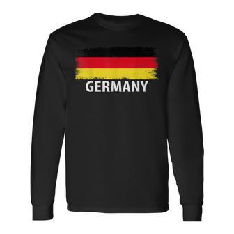 Germany Flag Name For Proud Deutsche As German Logo S Langarmshirts - Geschenkecke