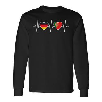 Germany And Portugal Portuguese Flag Langarmshirts - Geschenkecke