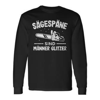 Glitter Chainsaw Lumberjack With Sägespäne Sind Männer Langarmshirts - Geschenkecke