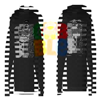 Gobble Gobble Thanksgiving Turkey Trendy Fun Holiday Modern Long Sleeve T-Shirt - Monsterry