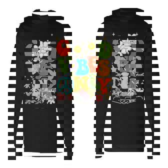 Good Vibes Only Flowers Peace Positive Vibes Cute Long Sleeve T-Shirt - Seseable