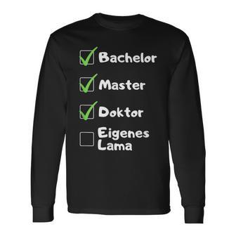 Graduation For Promotion Checklist Langarmshirts - Geschenkecke