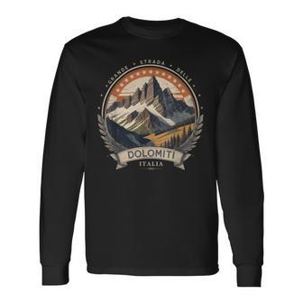 Grande Strada Delle Dolomiti Italian Road Trip Dolomites Langarmshirts - Geschenkecke