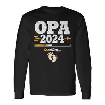 Grandpa 2024 Loading Werdender Opa Langarmshirts - Geschenkecke