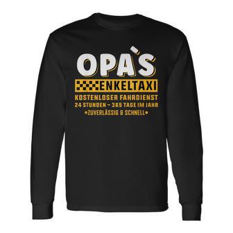 Grandpa's Taxi Enkeltaxi Chauffeur Auto Fahren Bringen Und Holen Langarmshirts - Geschenkecke