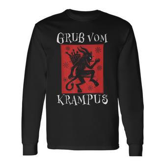 Greetingsom Krampus Santa Claus Kramperl Perchten Krampus S Langarmshirts - Geschenkecke