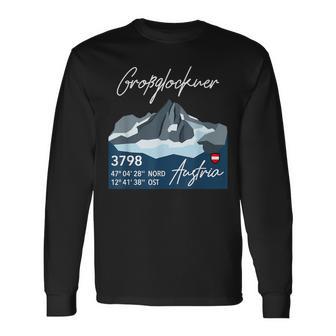 Großglockner Austria Gipfel Der Berg Ruft Cool Hiking Langarmshirts - Geschenkecke