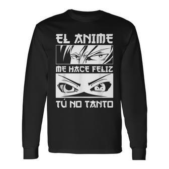 Gusta El Anime Divertido El Anime Me Hace Feliz Animados Camiseta de manga larga - Regaloses