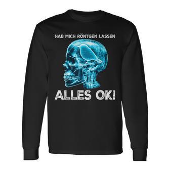 Hab Mich Röntgen Lassen Alles Ok X-Ray Bird Langarmshirts - Geschenkecke