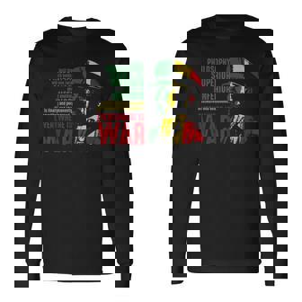 Haile Selassie Speech War Judah Lion Jah Bless Rasta Long Sleeve T-Shirt - Thegiftio