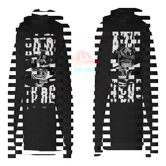 Halloween 2Nd Birthday Bad Two The Bone Skeleton 2 Years Old Long Sleeve T-Shirt - Thegiftio