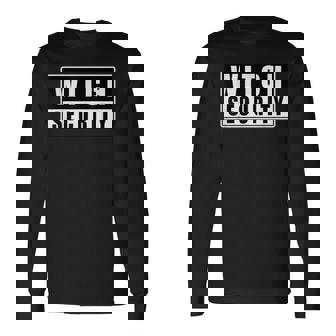 Halloween Witch Security Dad Mom Daughter Adult Easy Costume Long Sleeve T-Shirt - Monsterry