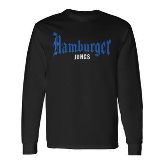 Hamburg Boys' With Lettering Hansestadt S Langarmshirts - Geschenkecke