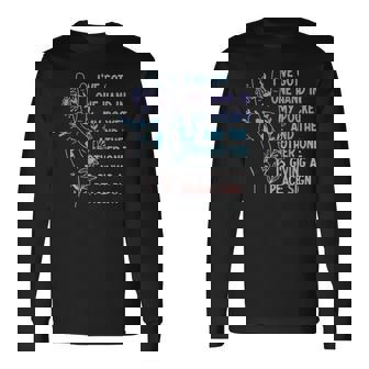 Hand In My Pocket And The Other One Is Giving A Peace Sign Long Sleeve T-Shirt - Monsterry