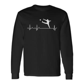 Handball Torwart Herzschlag Ich Liebe Handball Langarmshirts - Geschenkecke