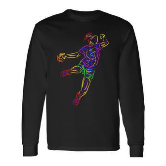 Handballer Handball Athletes Handball Langarmshirts - Geschenkecke